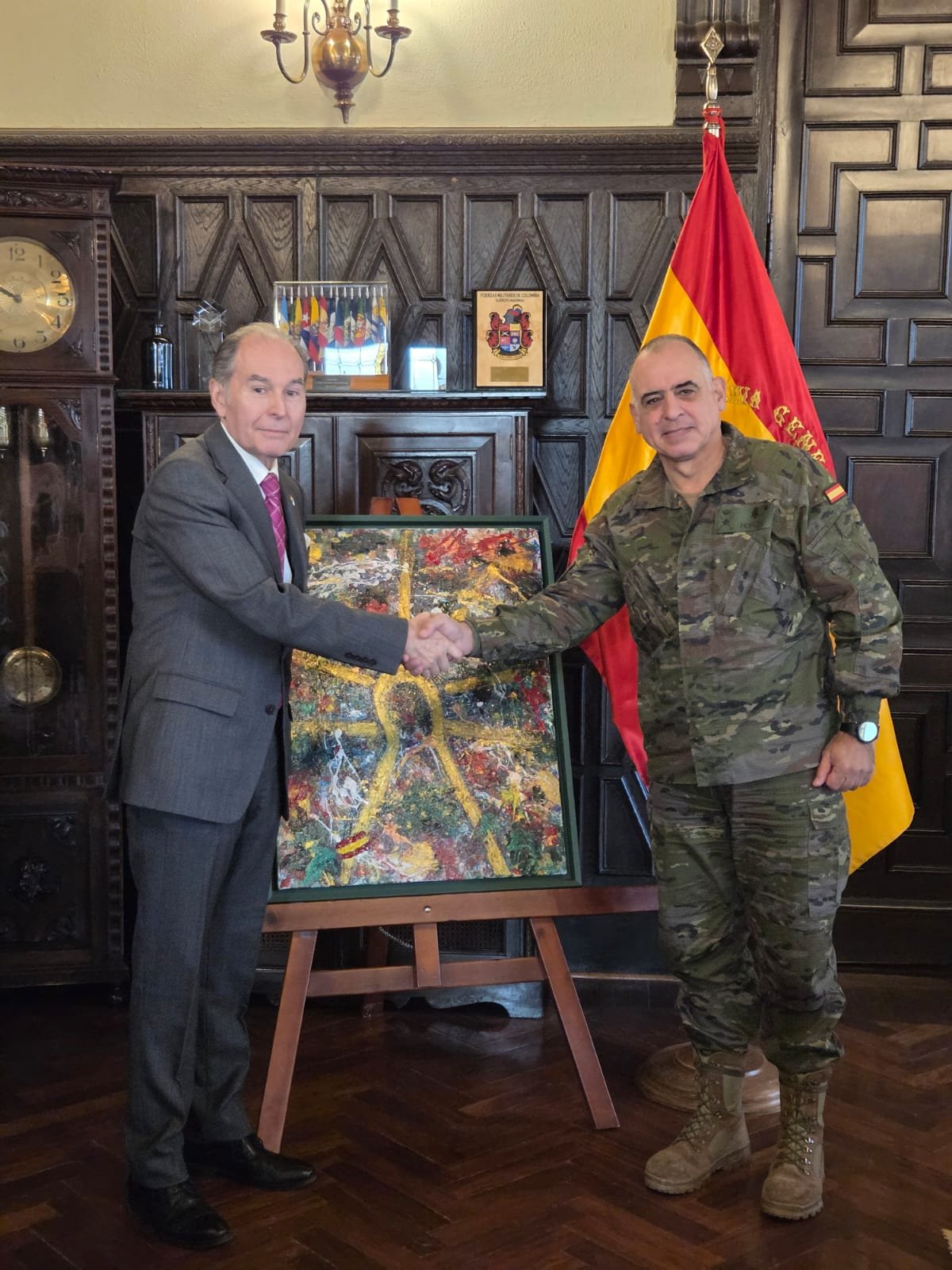 Entrega de Virgen del Pilar a la Academia General Militar de Zaragoza